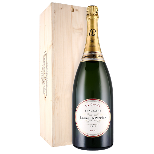 Champagne Laurent Perrier la cuvèe brut  Magnum cassetta legno cl.150