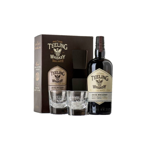 Whisky Irish Teeling Small Batch cl.70 Giftbox 2 bicchieri